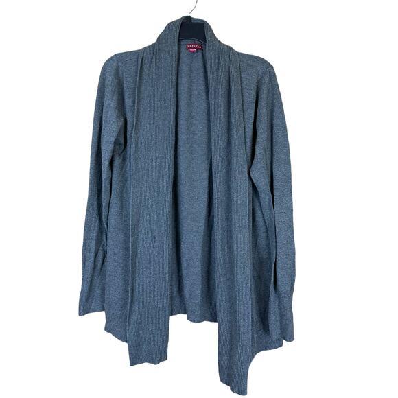 Merona Grey Open Front Knitted Long Modal‎ Cardigan Size XXLarge - Picture 1 of 7